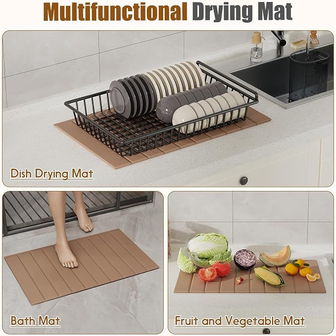 Dish Drying Mat，Stone Drying Mat - Image 7