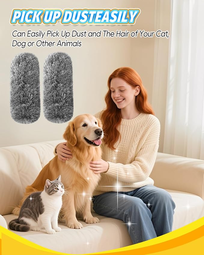 KEEPOW 4 Pack Upgraded Microfiber Duster Refills Compatible - Image 7