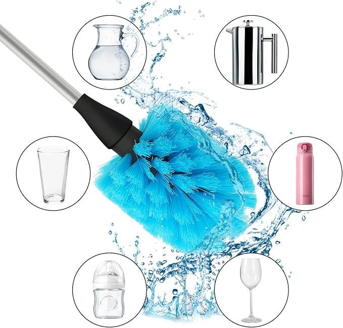 Long Bottle Brush, 15.35 in Bendable Cleaner Brushes - Image 5