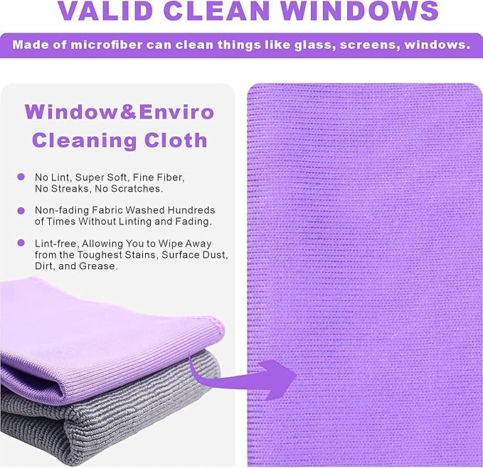 Longmann NΘrwex Basic Package Window Cleaning Cloth and EnviroCloth Glass Cloth - Image 3