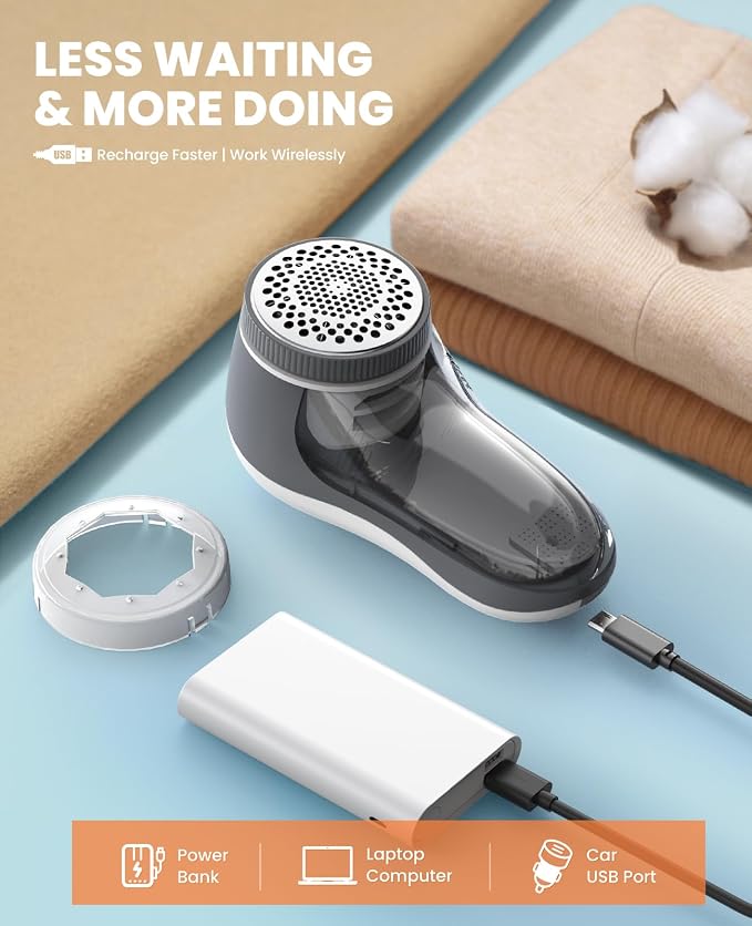 POPCHOSE Fabric Shaver, Sweater Shavers to Remove Pilling, Lint Shaver - Image 4