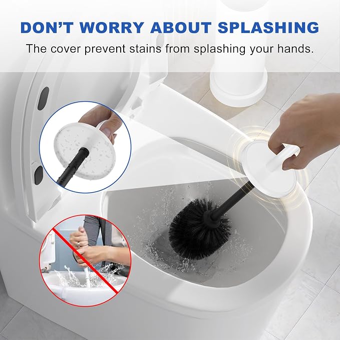 Toilet Brush and Holder Set: 304 Stainless Steel - Image 3