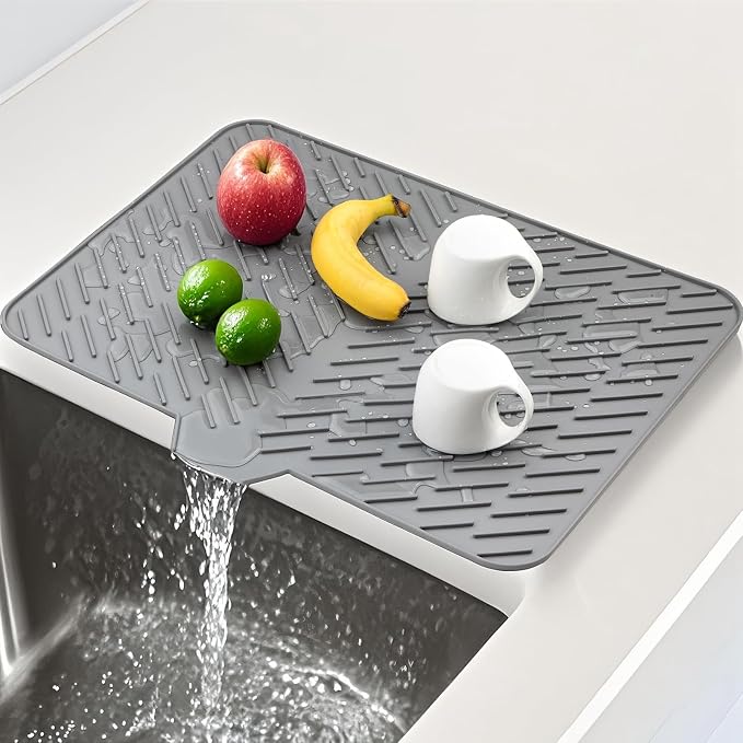 Silicone Dish Drying Mat 23x17 Multiple Usage, Easy clean, Eco-friendly - Image 2