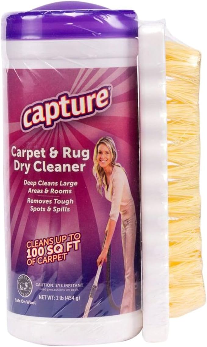 Capture Carpet & Rug Dry Cleaner w/Brush by Capture