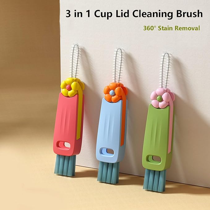 3 in 1 Cup Lid Cleaning Brush - Image 2