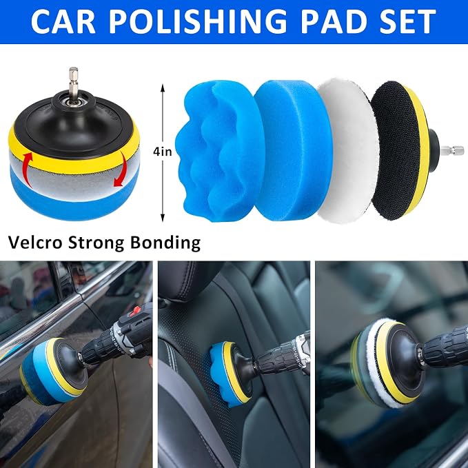 AUTODECO 27Pcs Car Detailing Brush Set, Car Detailing Kit, Auto Detailing Drill - Image 3