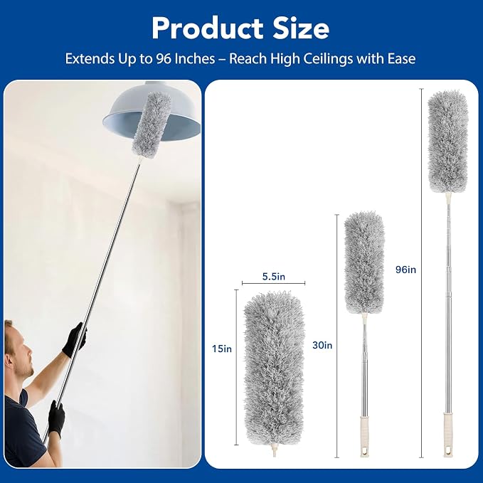 Azun Dusters for Cleaning, Ceiling Fan Cleaner Duster - Image 5