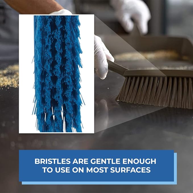 Vikan 45873 Bench Cleaning Brush, Polypropylene/Polyester Soft Bristle Dustpan - Image 4