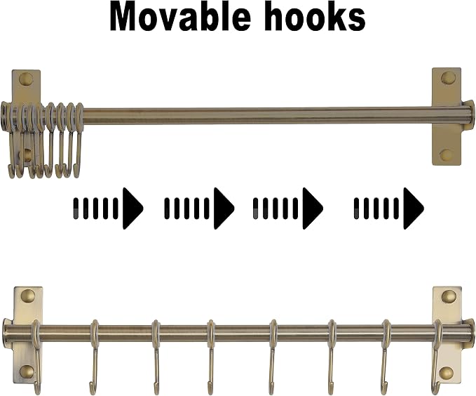 Dseap Kitchen Hooks for Hanging Utensils, Hanging Pot Rack, Kitchen Utensil - Image 7