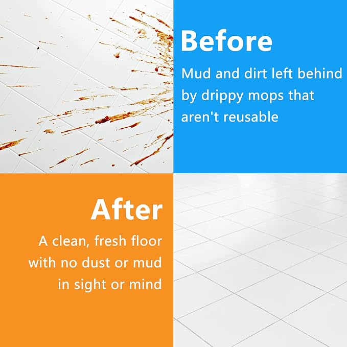 4 Pack Microfiber Flip Mop Refills, Compatible - Image 8