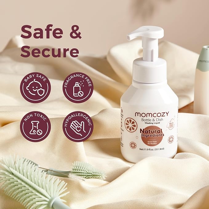 Momcozy Bottle Brush Cleaning Fluid, Powerful Cleaning - Image 4