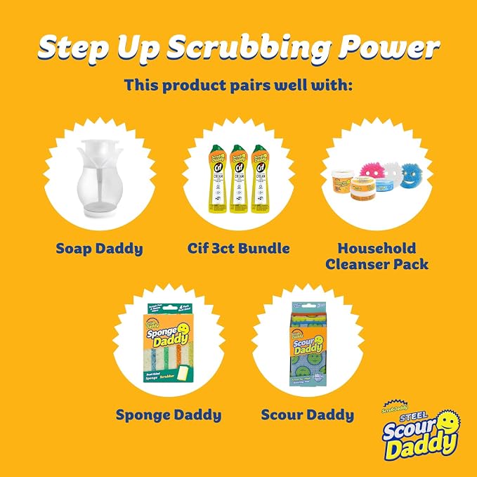 Scrub Daddy Steel Scouring Pad Scrub Sponges - Image 5