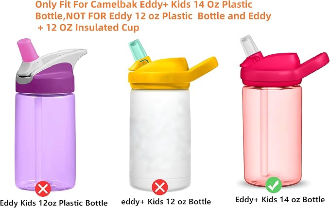 Straws Replacement for CamelBak eddy+14 oz Kids Water Bottle, CamelBak Eddy+ - Image 3
