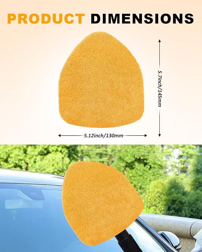5 Pack Microfiber Pads for Windshield Cleaner Tool – Washable Windshield - Image 4