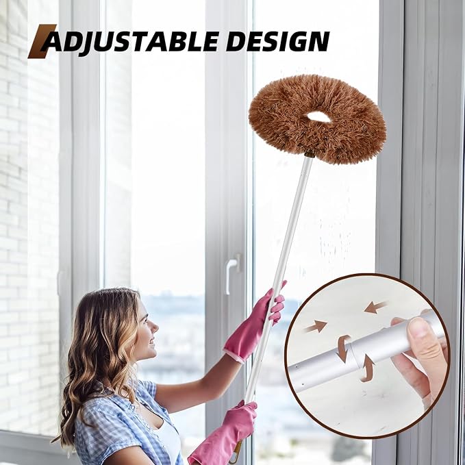 DRQ Ceiling Fan Cleaner Duster, 2 Pack Reusable Microfiber Duster - Image 4