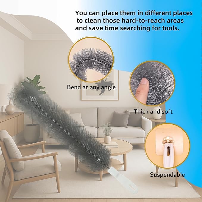 Fan Cleaning Brush, Bendable Fan Duster Fans Cleaner - Image 4
