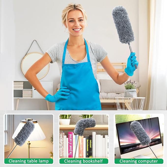 2 Pack Small Microfiber Feather Duster - Image 4