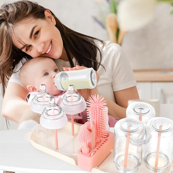 Travel Baby Bottle Cleaner Kit，7-in-1 Baby Bottle Brush Set - Image 8