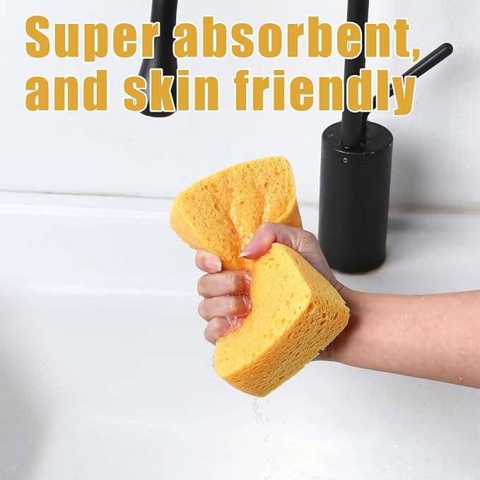 2Pcs Large Natural Sponges Household Cleaning Sponges Non-Scratch Cleaning - Image 5