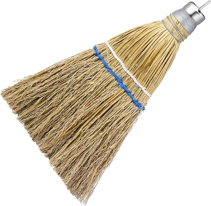 Suclain 1 Pcs 12 Inch Whisk Broom Hand Held Mini Corn Straw Whisk Broom Short by Suclain