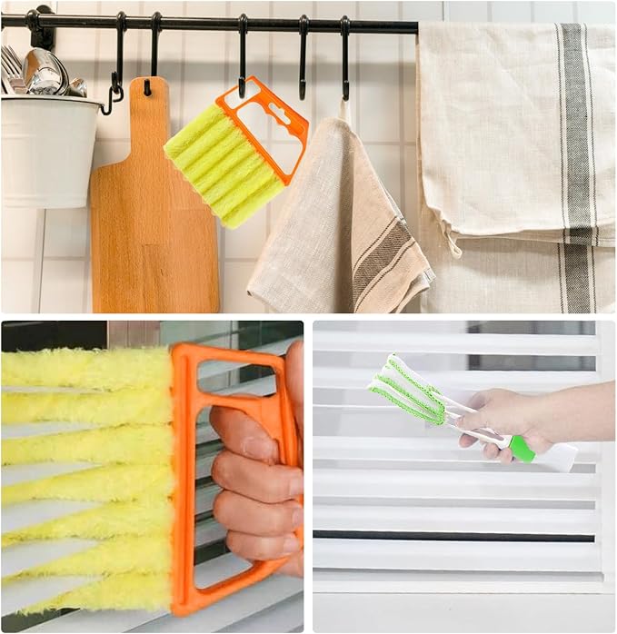 4Pcs Window Venetian Blind Cleaner Duster Tool, Venetian Washable Mini Handheld - Image 7