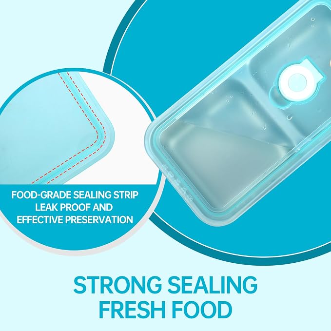4 Pack Stainless Steel Snack Containers Reusable, Grab and Go 2 Compartment - Image 6