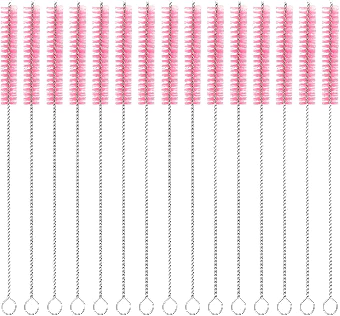 uxcell 15Pcs Drinking Straw Cleaning Brushes, Sippy Cup, Bottle and Tube by uxcell