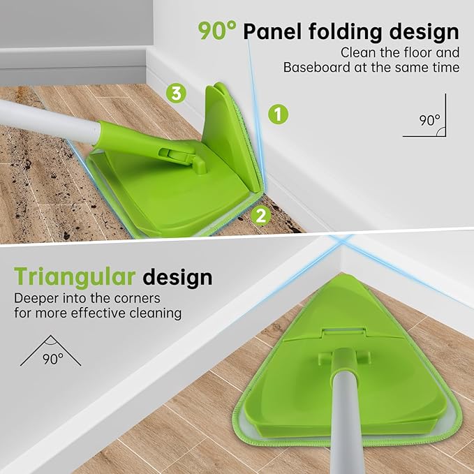 Wall & Baseboard Cleaner Mop Tool - Image 2