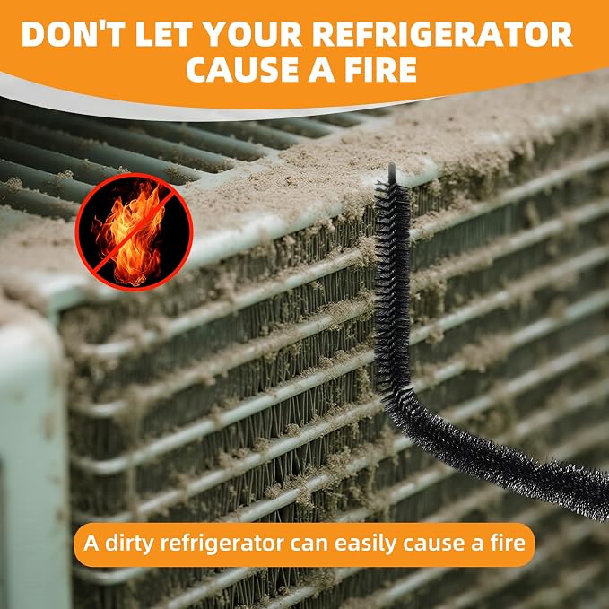 Fridge Coil Cleaning Brush, 29.5Inch Long Handle Coil Brush - Image 5