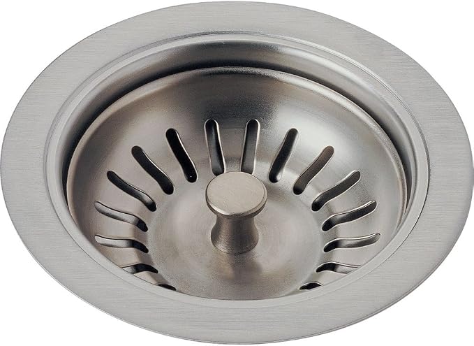 Delta Faucet 72010-SS Flange and Strainer Kitchen Sink, Arctic Stainless by DeltaFaucet