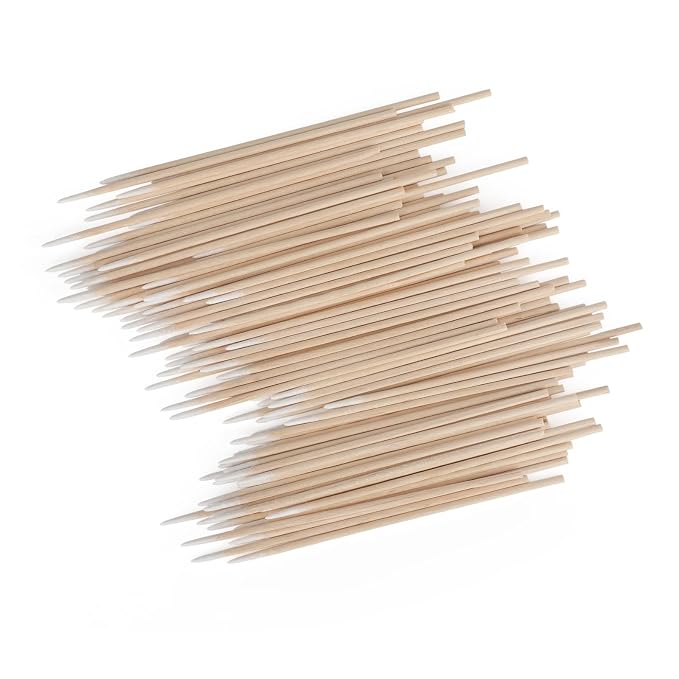 G2PLUS 500PCS Cotton Swabs, Wood Disposable Micro Applicators Brush - Image 6