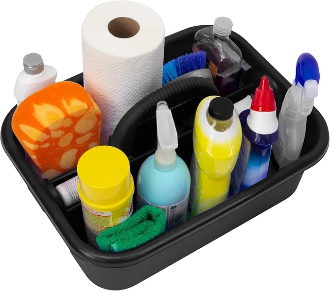 Akro-Mils 09185 Plastic Tote Tool & Supply Cleaning Caddy - Image 2