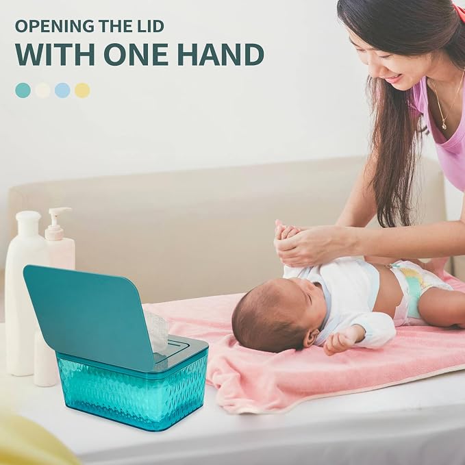 Wipes Dispenser, One-Handed Operation Wipe Holder - Image 4