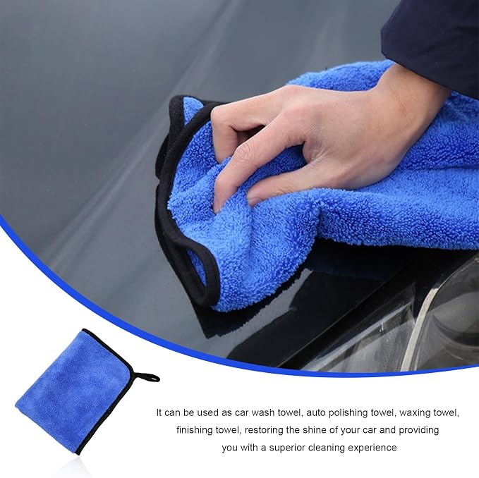 4PCS Microfiber Towels for Car, Scratch-Free Drying & Detailing Towel Wash - Image 5