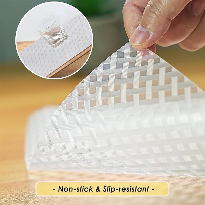 Shelf Liners for Kitchen Cabinets and Drawers, Non-Adhesive and Anti-Slip - Image 3