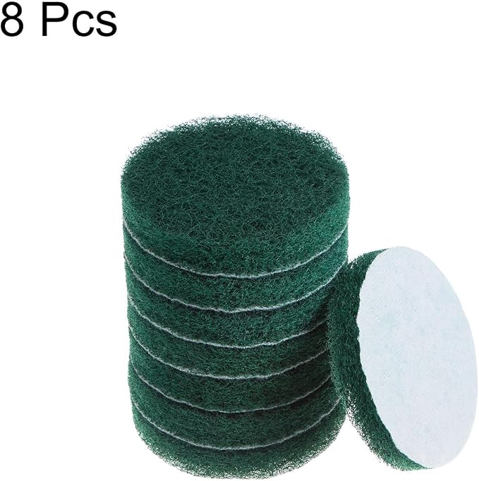 HARFINGTON 8pcs Drill Power Brush 4 Inch Tile Scrubber Scouring Pads 180-240 - Image 6