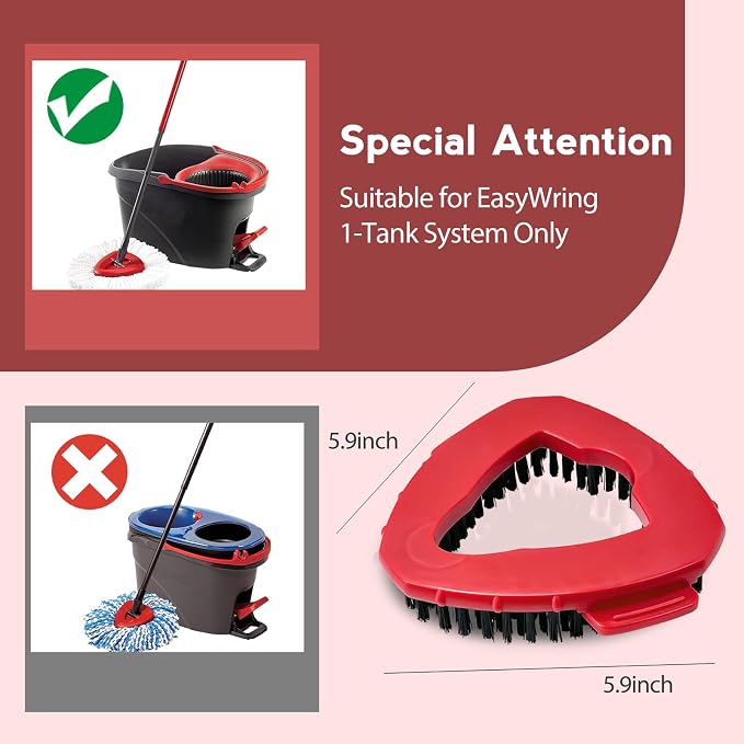 Spin Mop Scrub Brush Head Compatible - Image 2