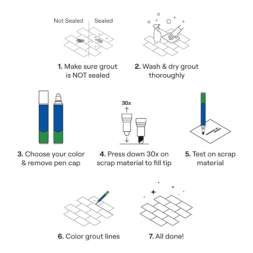 Grout Pen Tile Paint Marker: Waterproof Grout Paint, Tile Grout Colorant and - Image 4