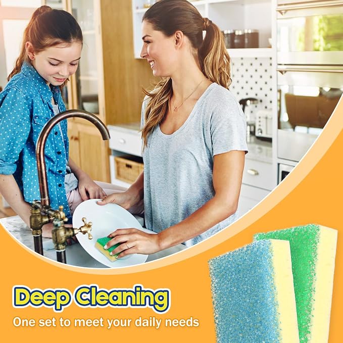 Scrub Sponge, Dual-Sided Temperature-Responsive Scrubber - Image 6