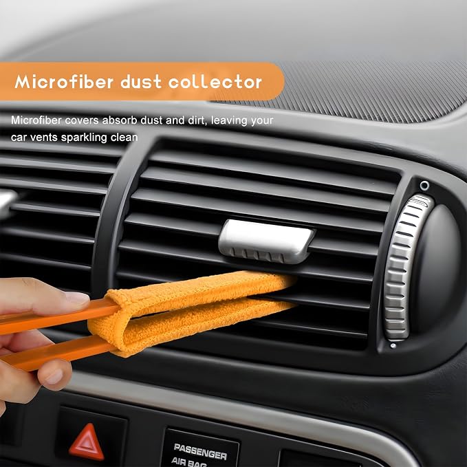 2 PCS Car Blinds Duster, Window Blind Cleaner Duster Brush - Image 4