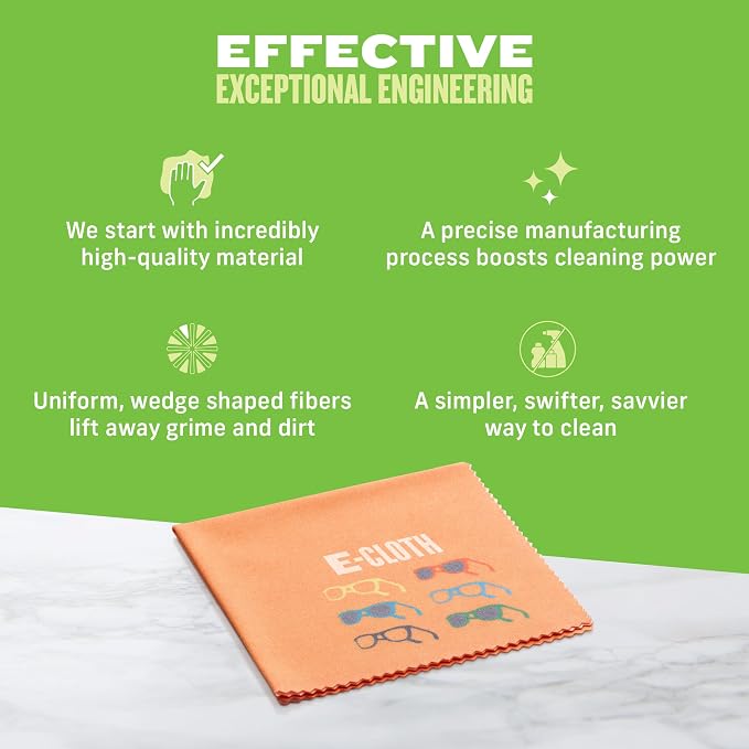 E-Cloth Glasses Cloth, Premium Microfiber Cleaning Cloth, Ideal Eyeglass and - Image 6