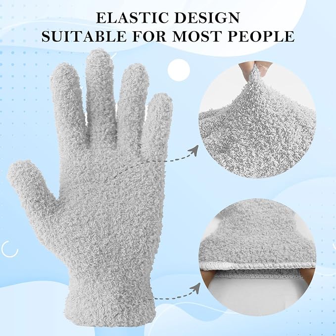 Evridwear Microfiber Gloves for Plant Dusting, Resuable Leaf Cleaning Glove for - Image 3