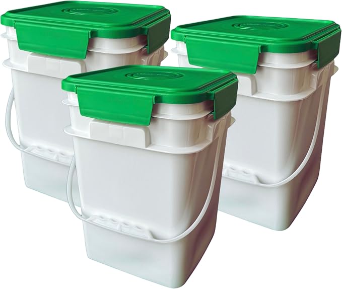 House Naturals 4 Gallon Square Food Grade Bucket Pail by House+Naturals