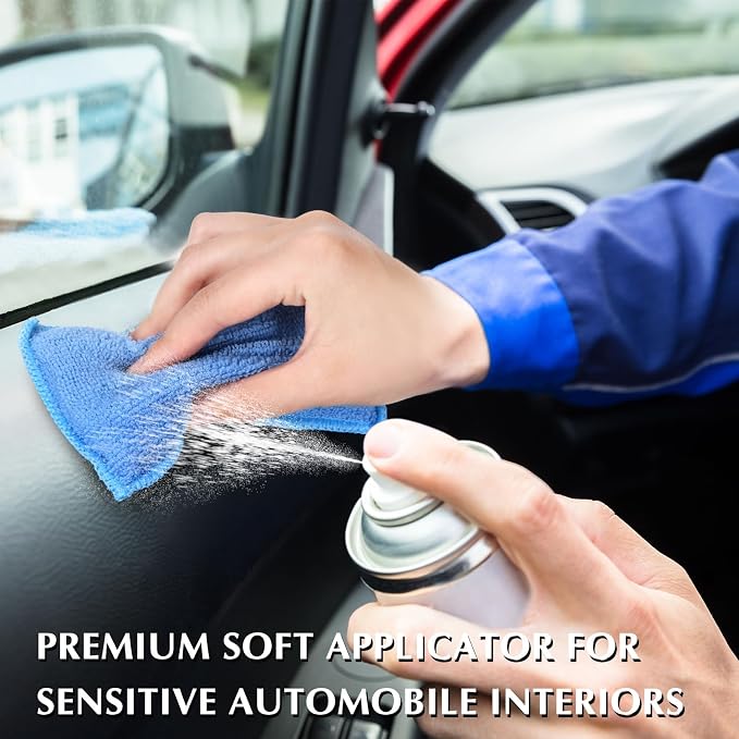 Mudder 12 Pcs Car Interior Scrubbing Sponge 5'' x 3'' Fiber Car Wax Applicator - Image 6