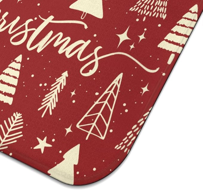 Christmas Kitchen Countertop Dish Drying Mat, Washable Absorbent Countertop - Image 6