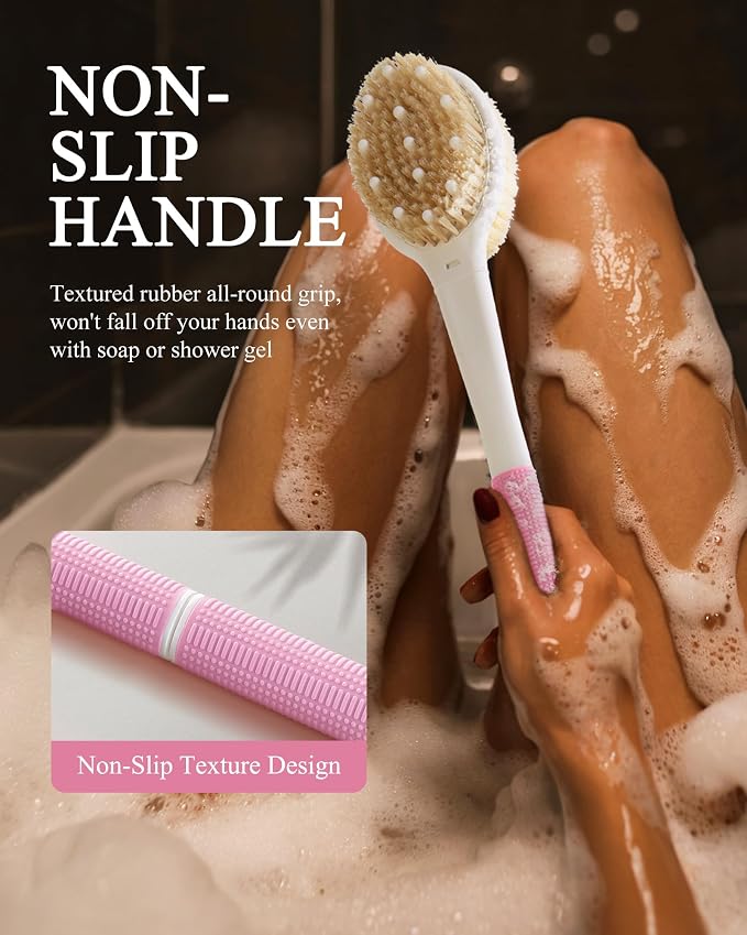 Shower Brush for Massage Dry Brushing: Back Scrubber for Shower - Image 5