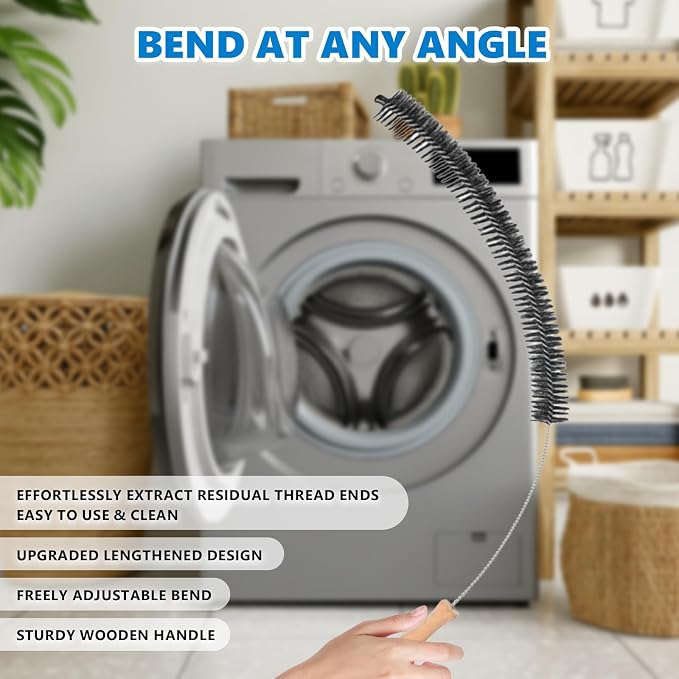 Dryer Lint Brush Vent Cleaner Lint Trap Cleaning Tool Dryer Vent Brush Long - Image 4