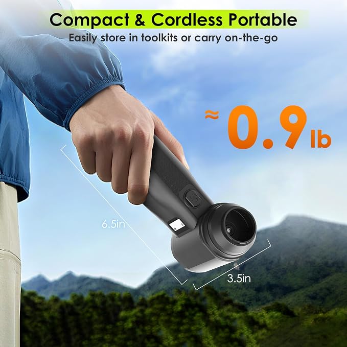 Electric Compressed Air Duster, 000RPM Cordless Air Blower - Image 8