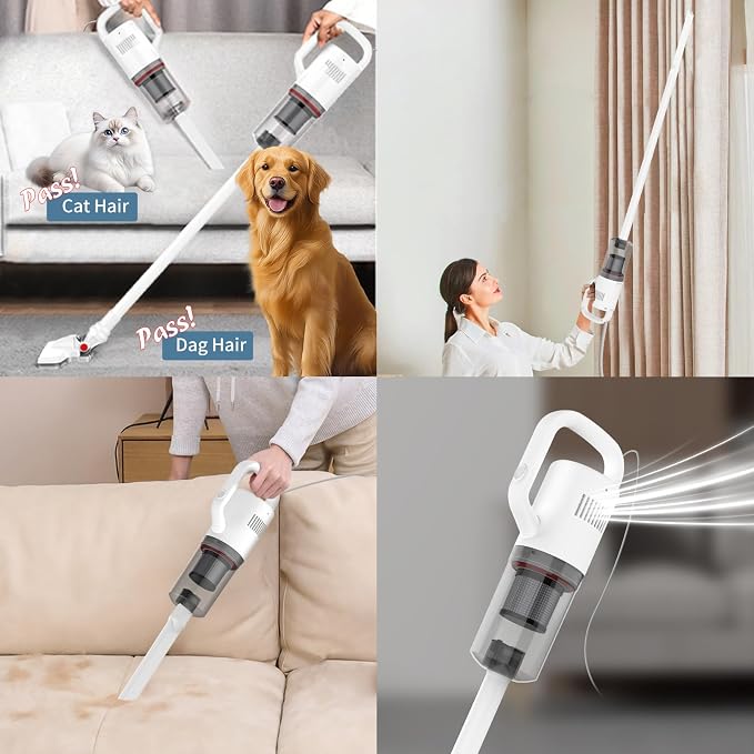 Stick Vacuum Cleaner, Corded Handheld Vacuum Cleaner Mini Electric Broom - Image 6