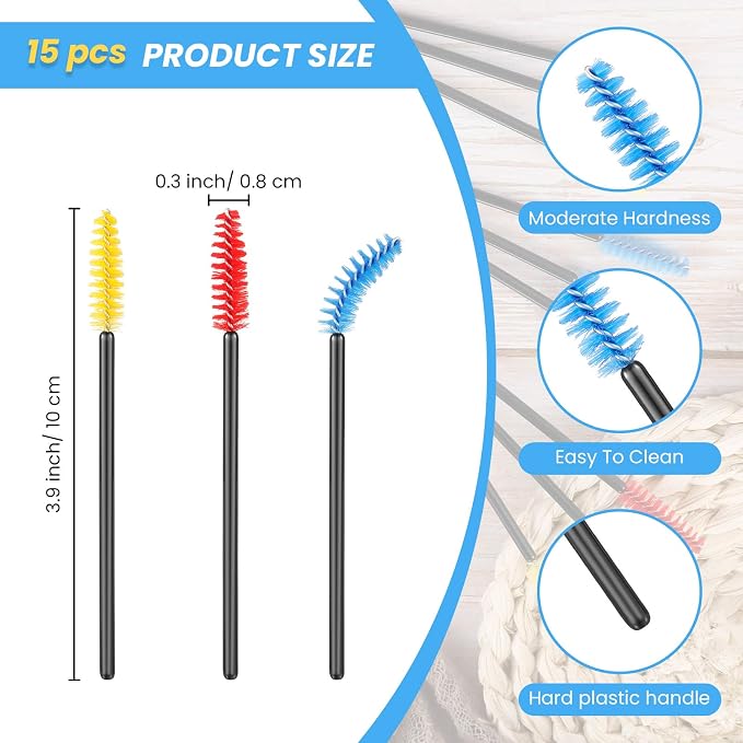 Outus 15 Pieces Hummingbird Feeder Cleaning Brush Mini Nylon Brush Set Cleaner - Image 2
